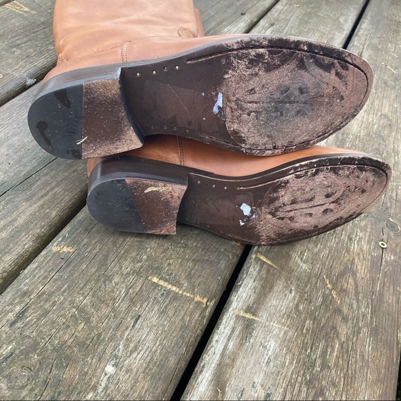 Frye Melissa Logo Embossed Leather Boot - Picture 7 of 10